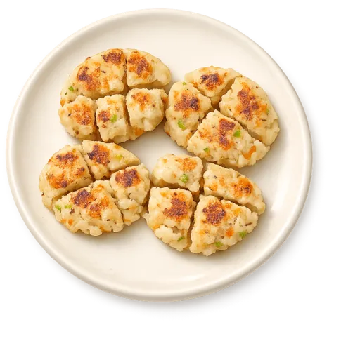 Arepitas di patata e quinoa