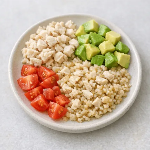 Chicken, Quinoa, Avocado and Tomato