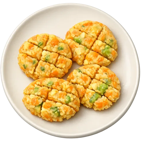 Arepitas di carota ripiene