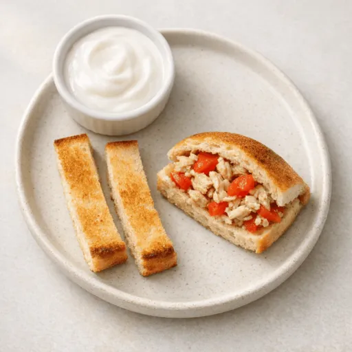 Pollo, Pimiento, Pan y Yogur