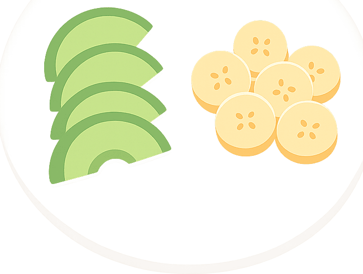 Avocado and Banana