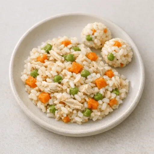Pollo, Arroz, Arvejas y Zanahoria