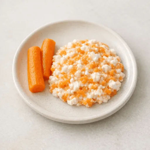 Cottage cheese and Carrot