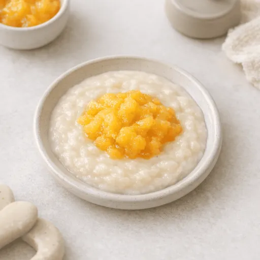 Cereal, Cow's milk and Peach