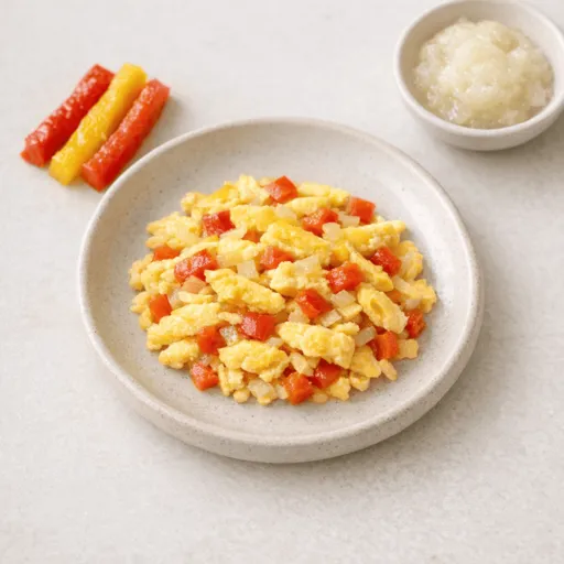 Ei, Paprika und Zwiebel