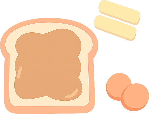 Bread and Peanut butter