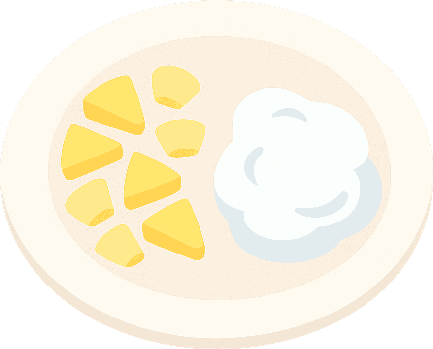 Ananas und Joghurt