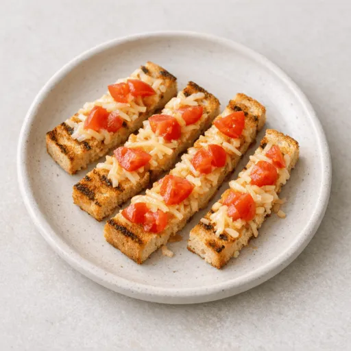 Brot, Käse und Tomate