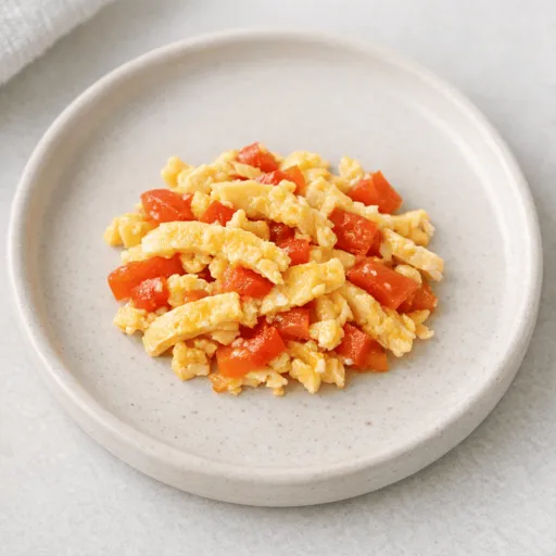 Ei, Paprika und Tomate