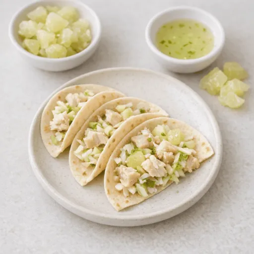 Poisson, Tortilla, Chou et Citron vert