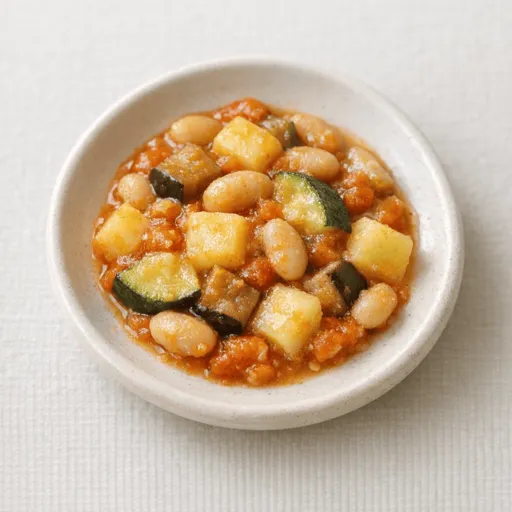 Beans, Eggplant, Zucchini and Potato