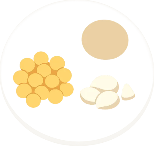 Chickpea, tahini and Garlic