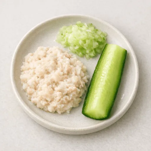 Tuna, Mayonnaise, Potato and Cucumber