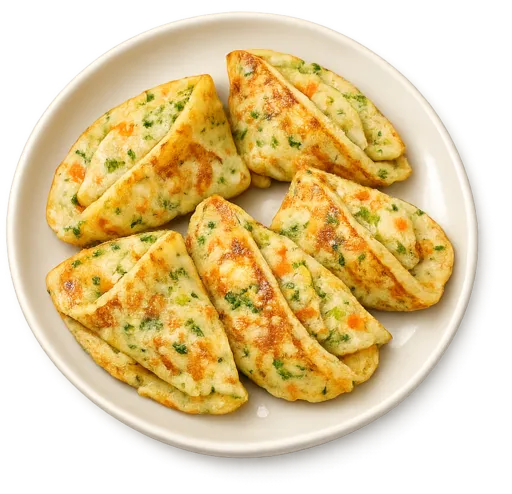 Tostadas francesas de verduras