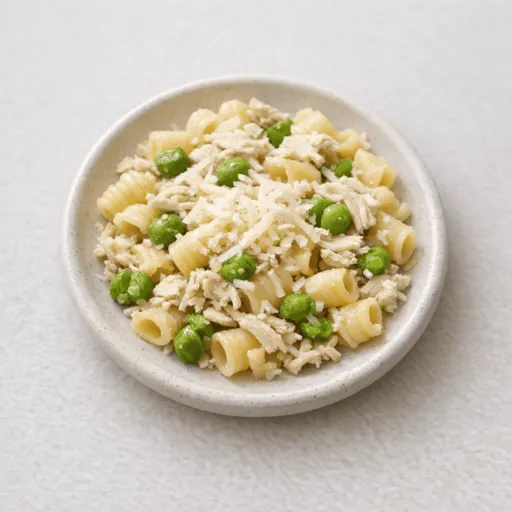 Pasta, Chicken, Peas and Cheese