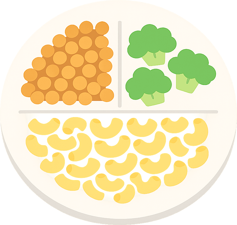 Lentils, Broccoli and Pasta