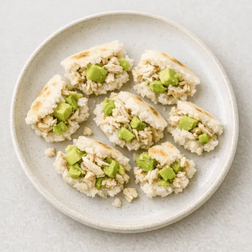 Chicken, Arepa and Avocado
