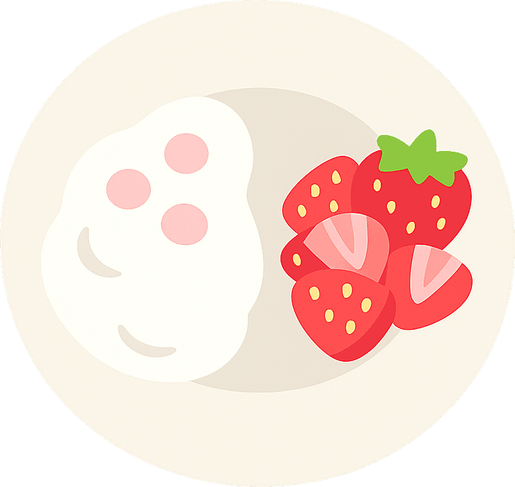 Yogurt and Strawberry