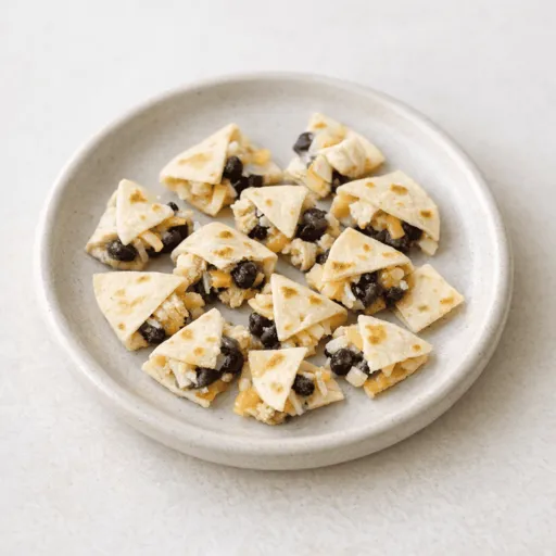 Poulet, Tortilla, Haricots noirs et Fromage