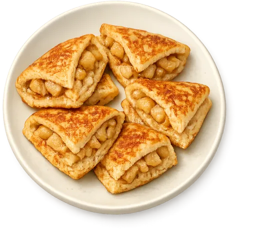 Gefüllter French Toast mit Apfel