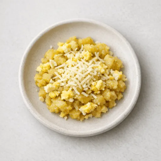 Œuf, Banane plantain et Fromage