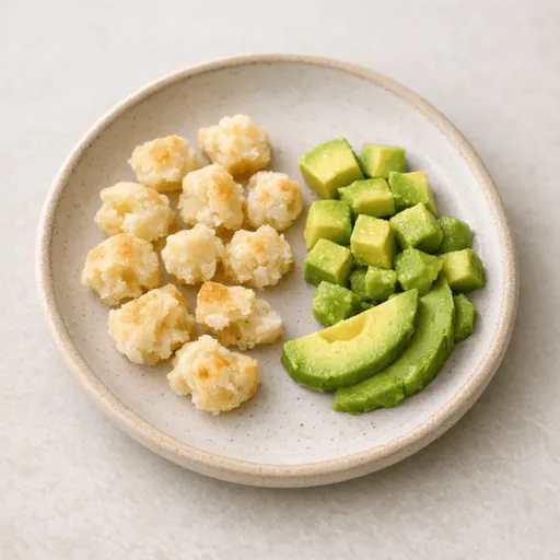 Pão de Queijo und Avocado