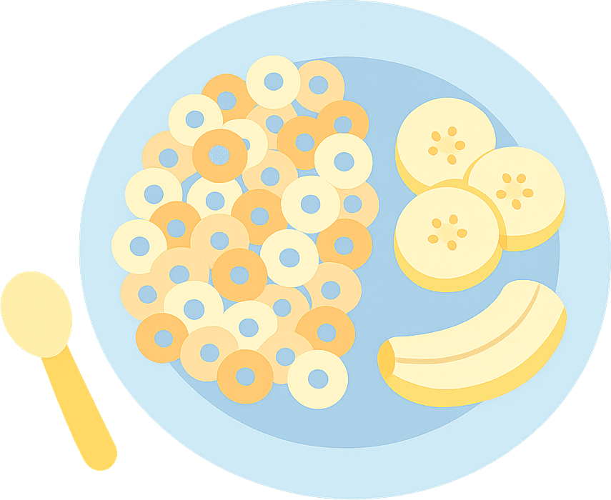 Cereal and Banana