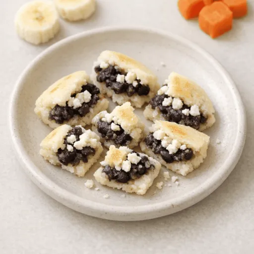 queso fresco, Arepa und Schwarze Bohnen