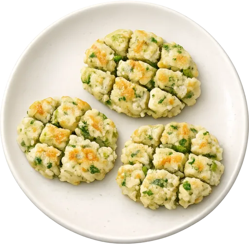 Fisch-Erbsen-Frikadellen