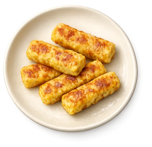Bâtonnets de banane plantain mûre