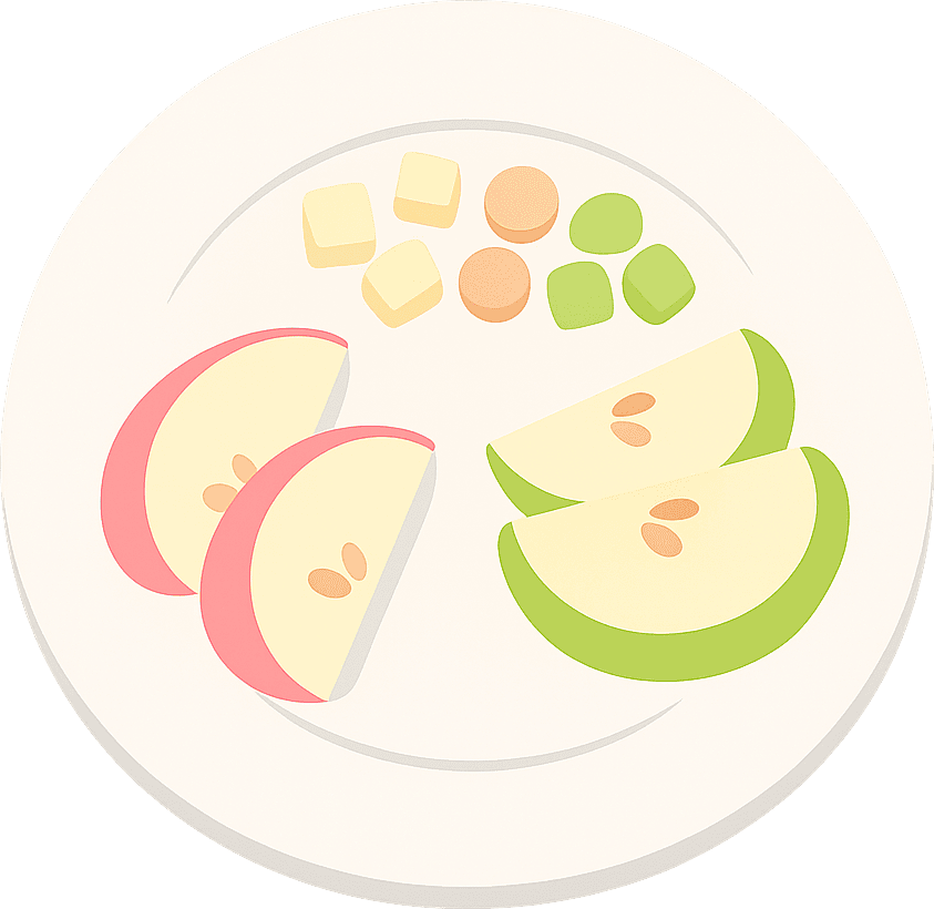 Apfel und Birne