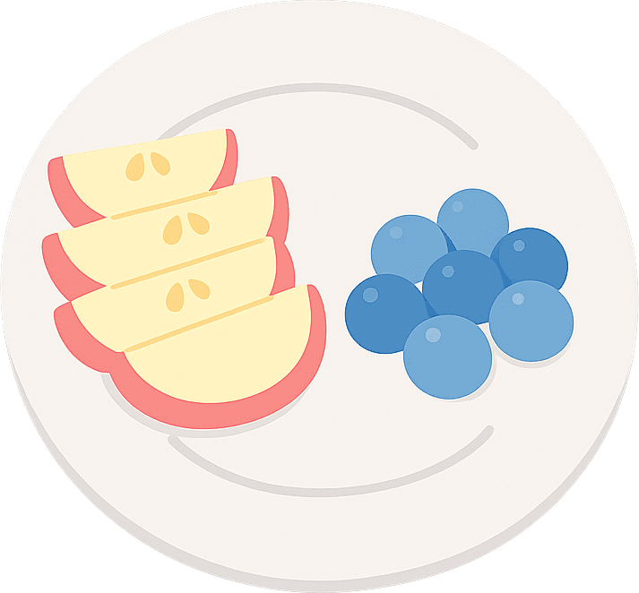 Apple and Blueberry