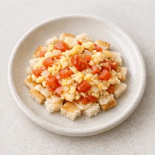Egg, Tomato, Onion and Bread
